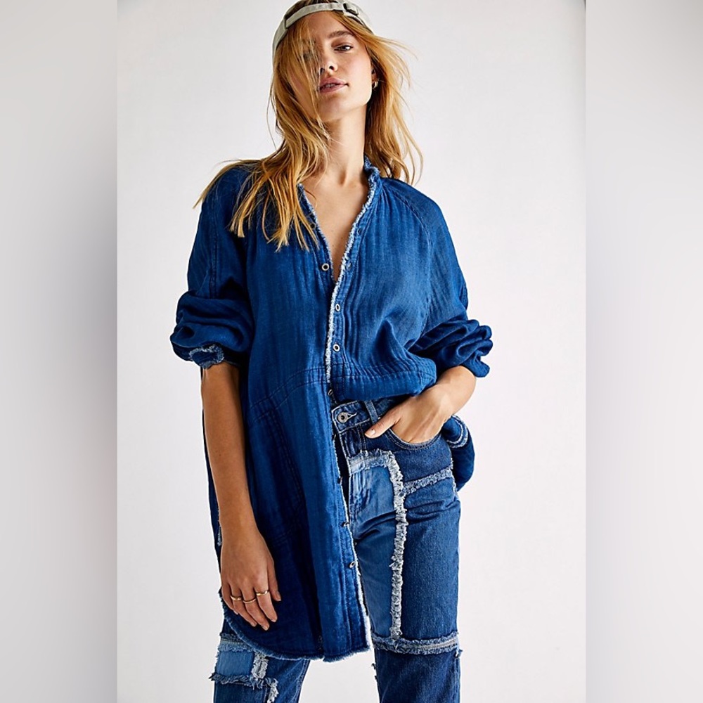 FREE PEOPLE SUMMER DAYDREAM BUTTONDOWN